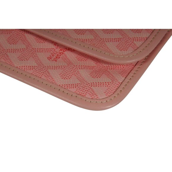 Goyard Pink Wallet Pouch Phone Case Travel Holder Sac File Card Snap Button - Picture 12 of 16